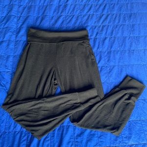 EUC AllSaints fold over waist joggers